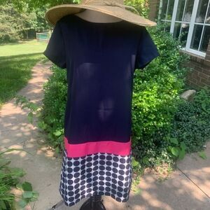 GAP Navy & Pink Polka Dot Dress size 6